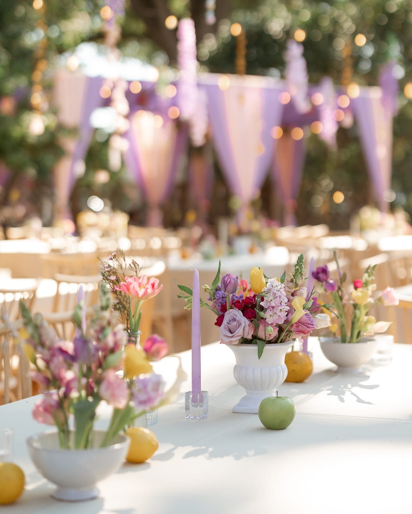 Candlelit reception